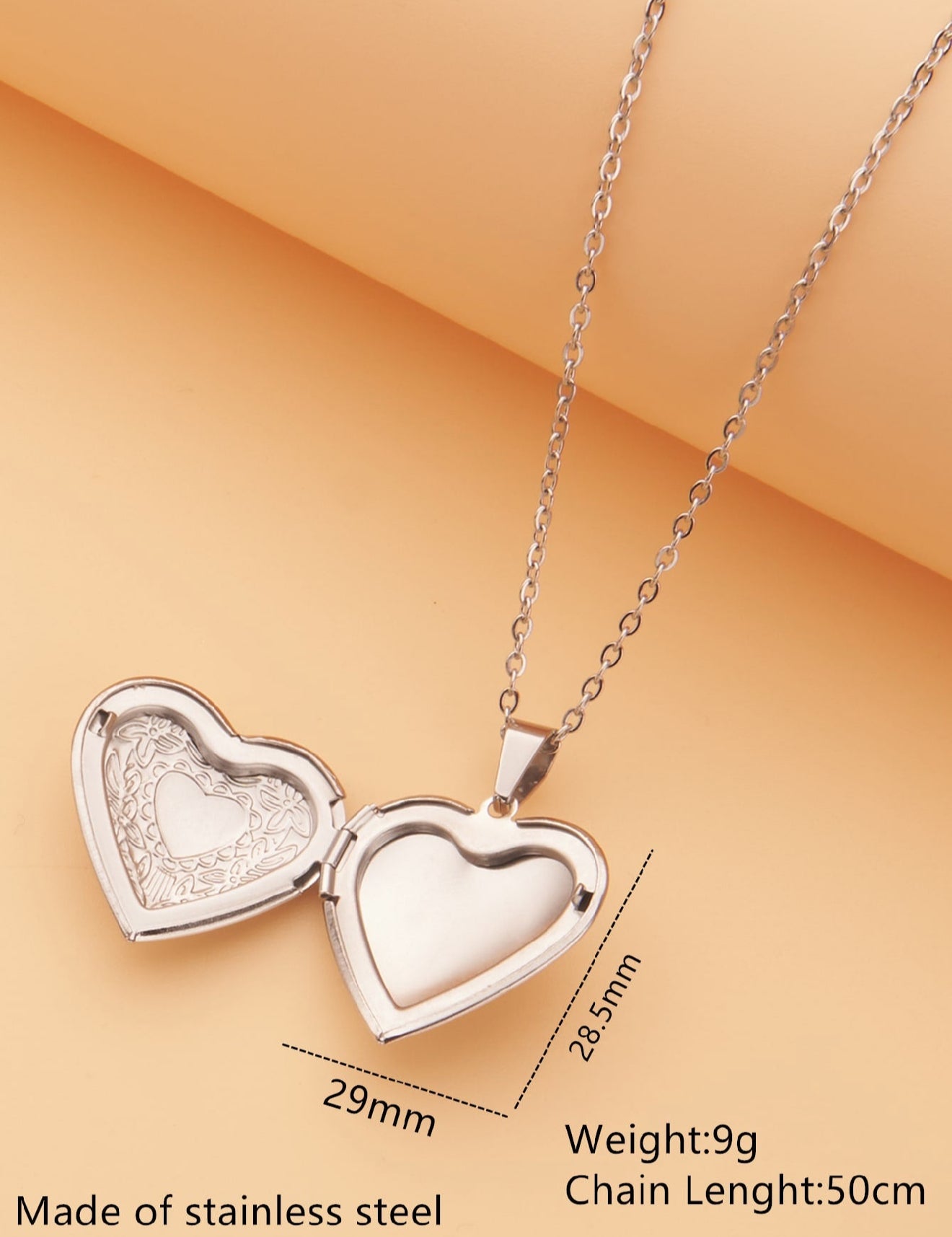 Mia collar relicario corazón