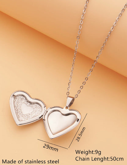 Mia collar relicario corazón