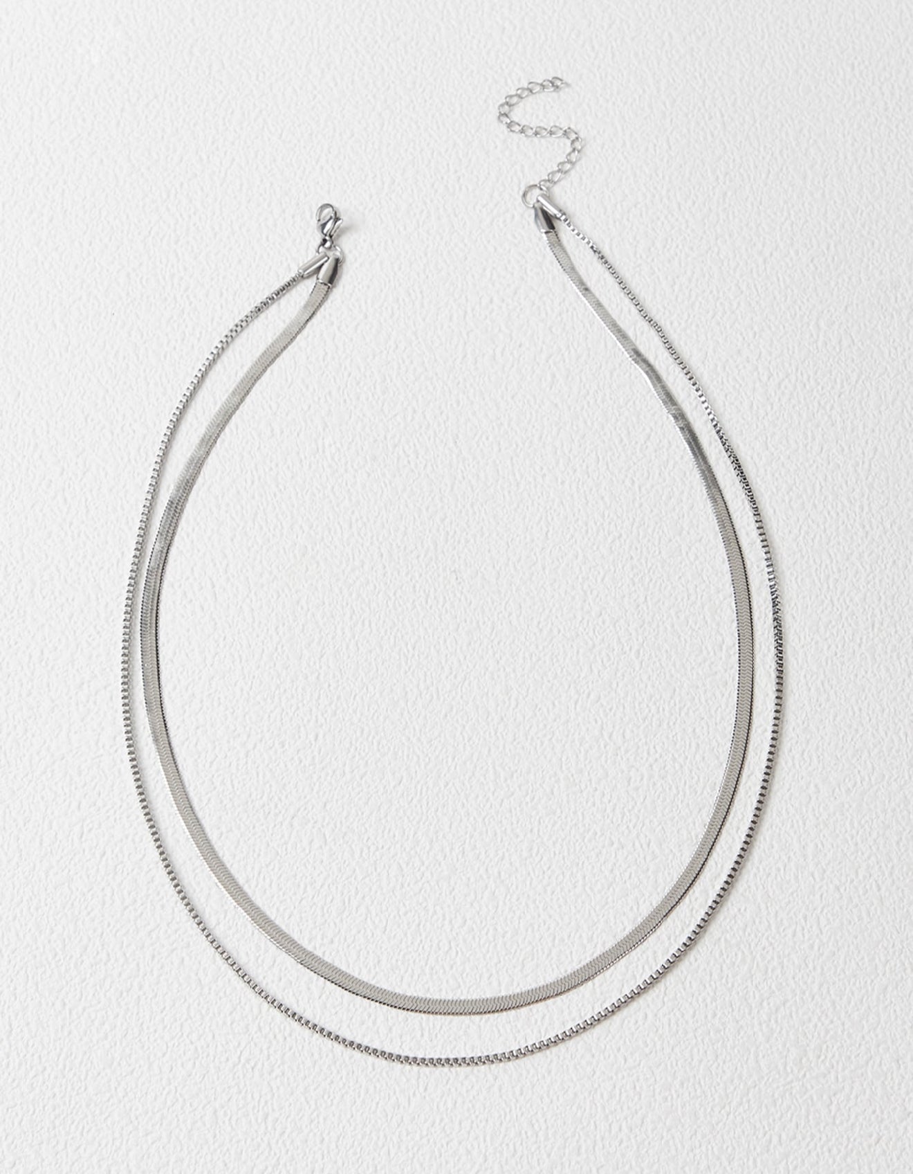 Mia Collar Lucía en Acero Inoxidable Plateado