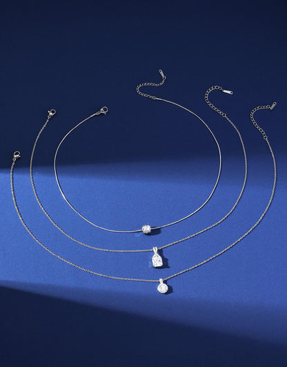 Mia Set de Collares con piedras de circonio 3 piezas
