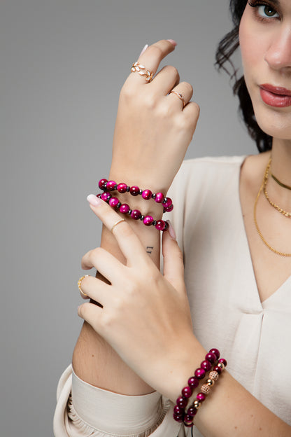 Mia Luxury Dracarys Ojo de tigre Fucsia