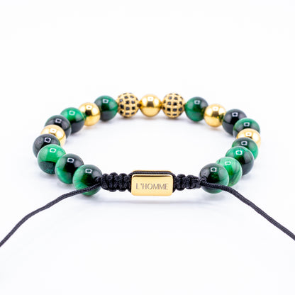 Pulsera Signature Radiance Ojo de Tigre Verde