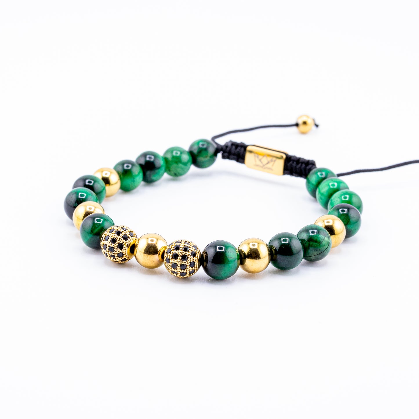 Pulsera Signature Radiance Ojo de Tigre Verde