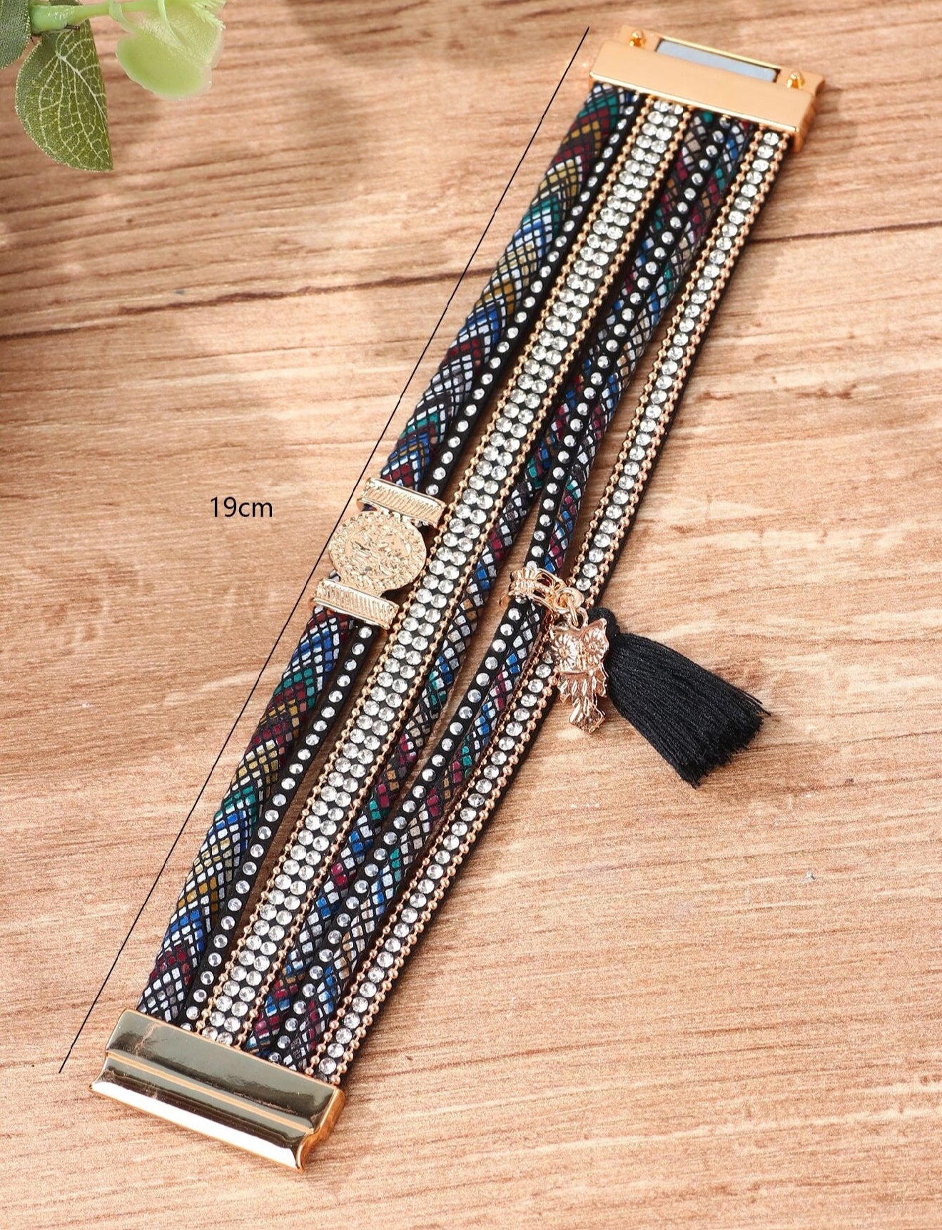 Mia - Brazalete a capas Samara Azul