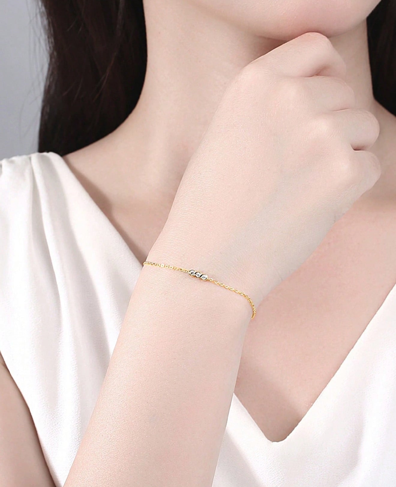 MIA - Pulsera de Plata Karli baño en oro de 14kl