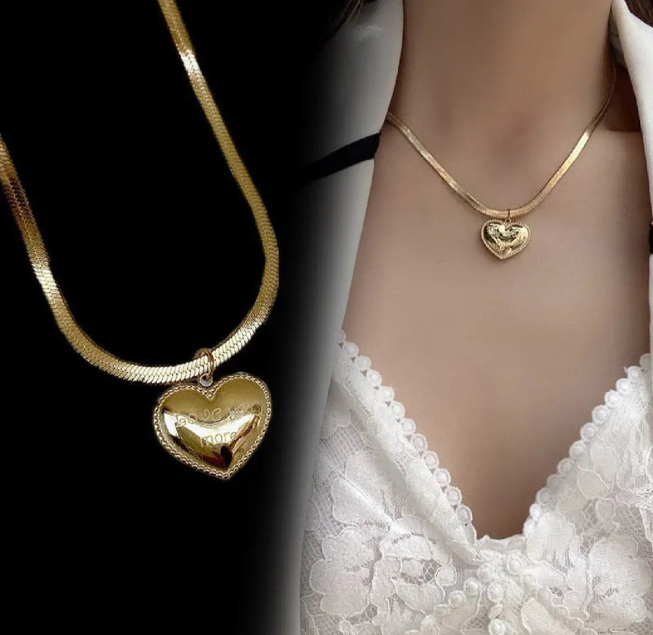 Mia Collar Dorado con Corazón Luccia