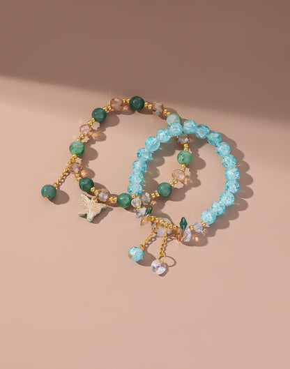 MIA - Set de pulseras con Mariposa Celeste