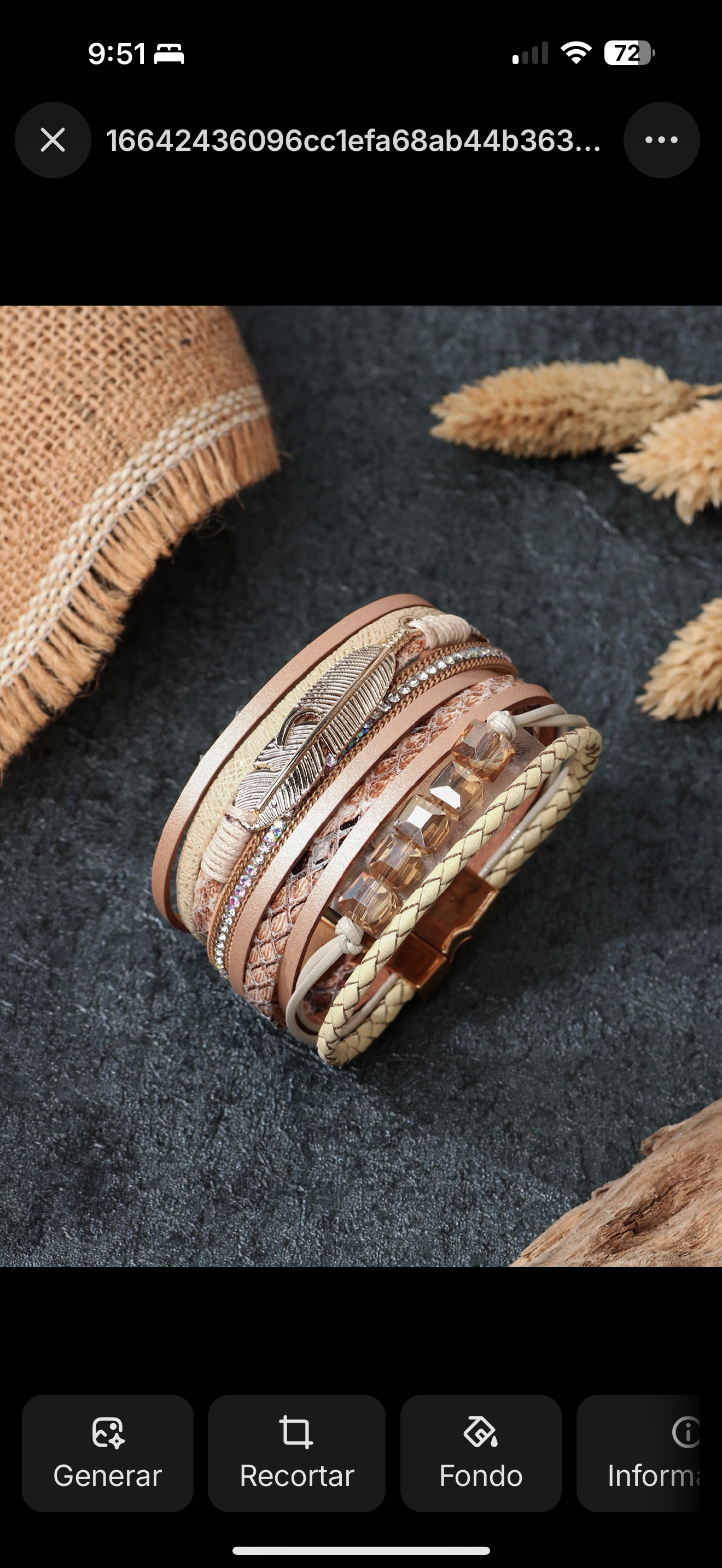 Mia - Brazalete a capas Melida