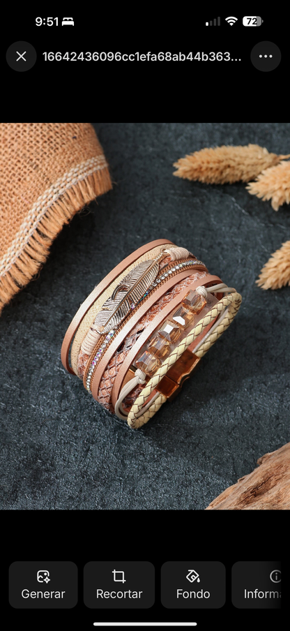 Mia - Brazalete a capas Melida