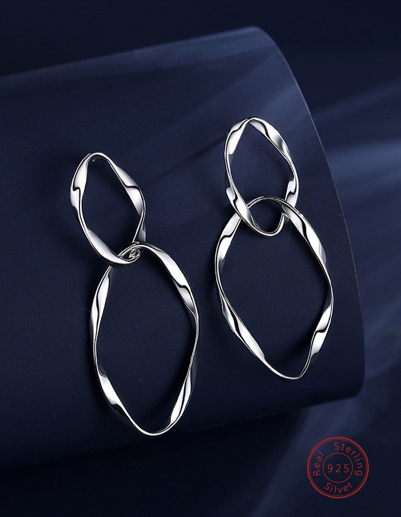 MIA - Pendientes twist en Plata 925