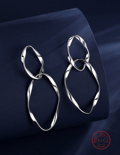 MIA - Pendientes twist en Plata 925