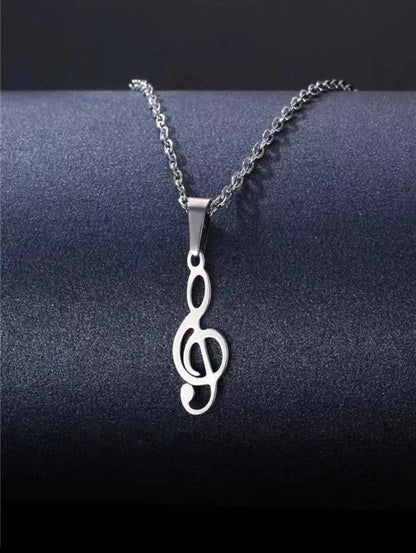 Collar con colgante nota musical