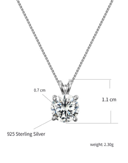 Mia Collar de Plateado con Circonia Anika