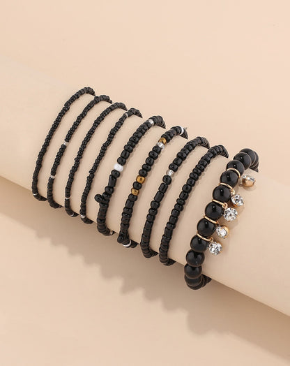 MIA - Set de Pulseras Infinity con cuentas