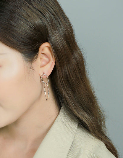 MIA - Pendientes twist en Plata 925