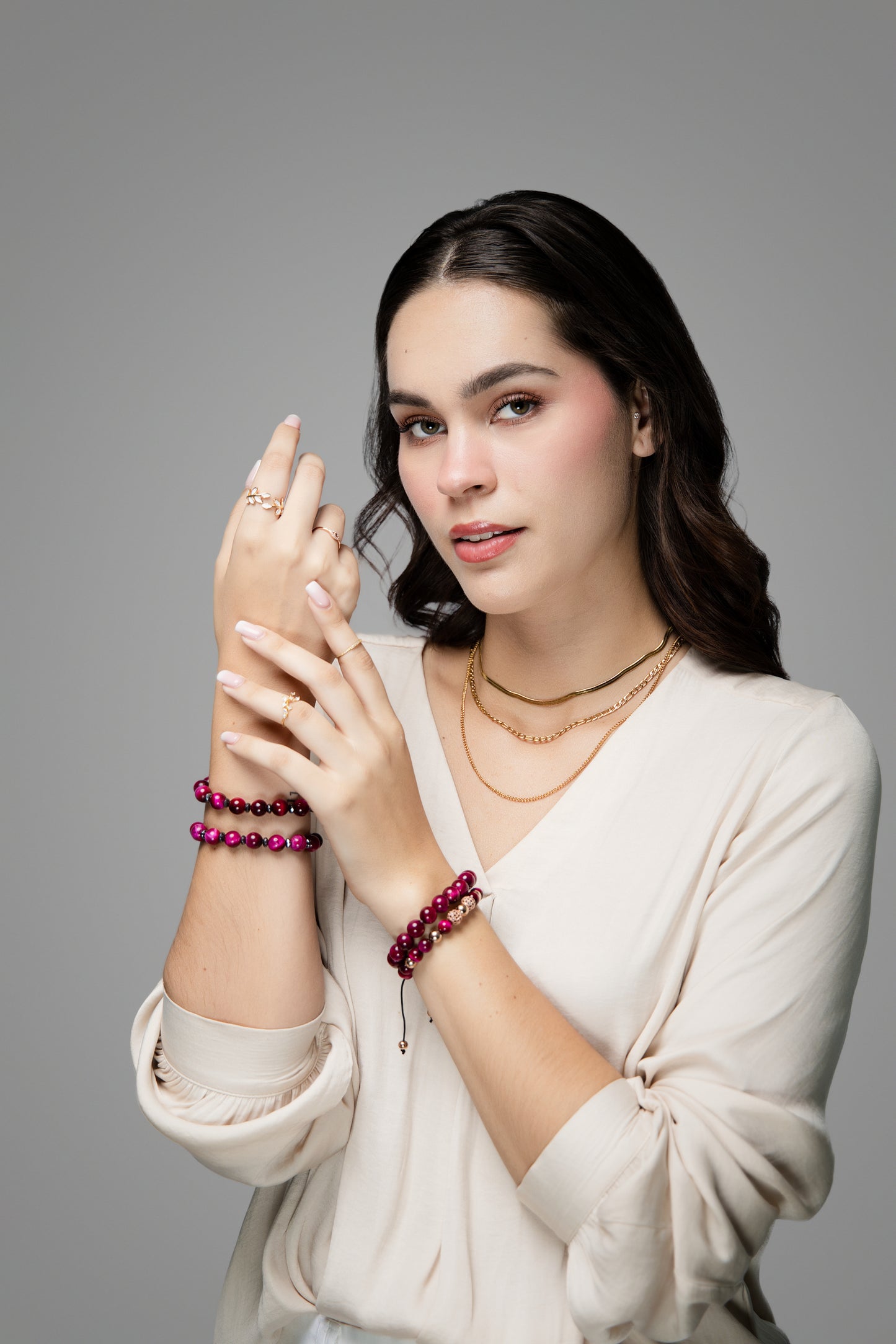 Mia Luxury Dracarys Ojo de tigre Fucsia