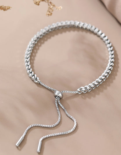 MIA - Brazalete ajustable trenzada en Acero Inoxidable