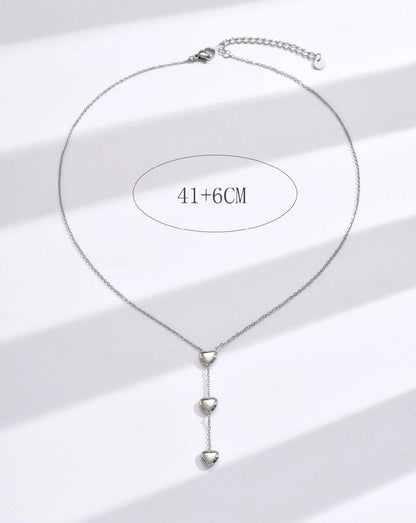 Mia Collar estilo Coreano plateado en acero inoxidable