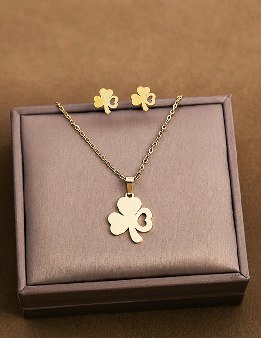 Mia Set de 3 piezas Good Lucky en Acero Inoxidable Dorado