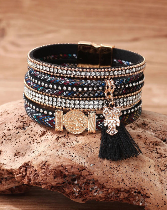 Mia - Brazalete a capas Samara Azul