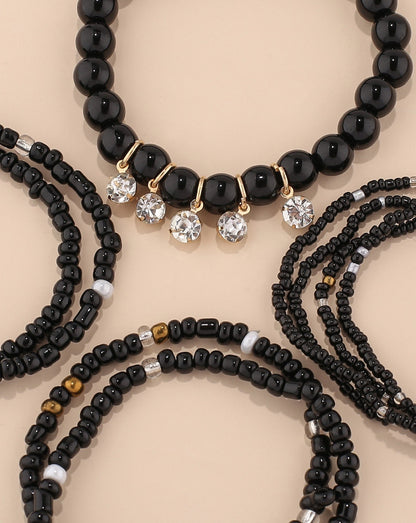 MIA - Set de Pulseras Infinity con cuentas