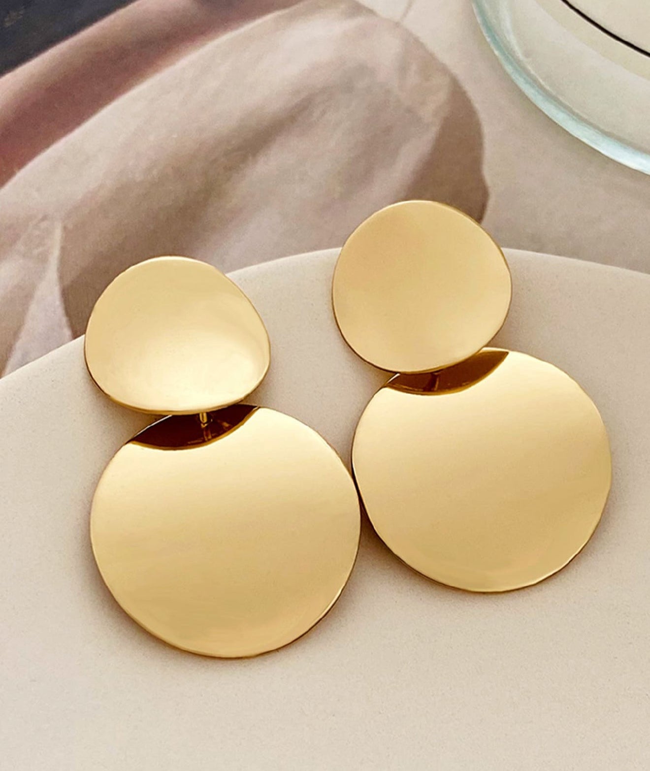 MIA - Pendientes Fashion en Acero Inoxidable Dorados