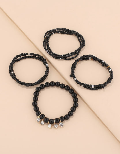 MIA - Set de Pulseras Infinity con cuentas