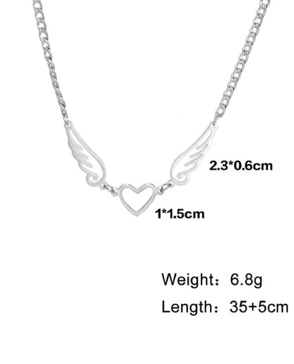 Mia Collar Angela Plateado