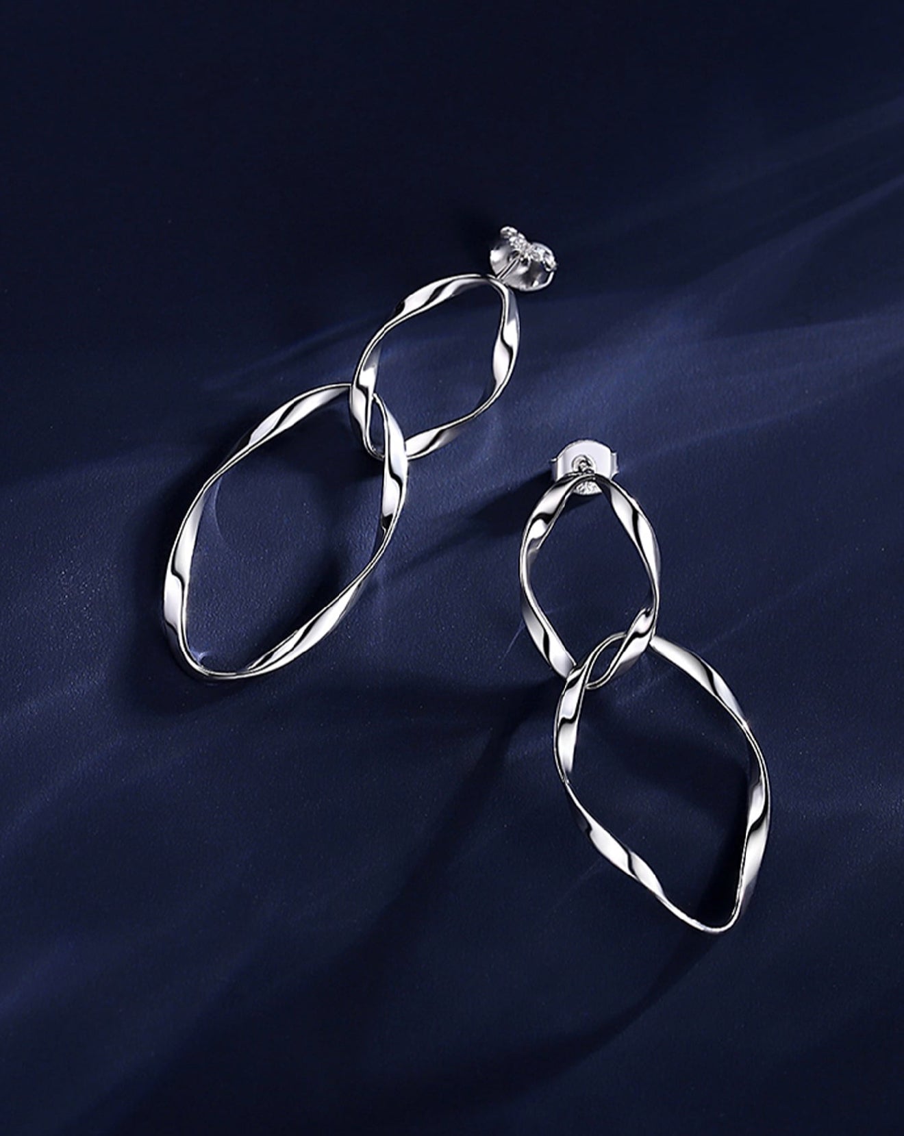 MIA - Pendientes twist en Plata 925