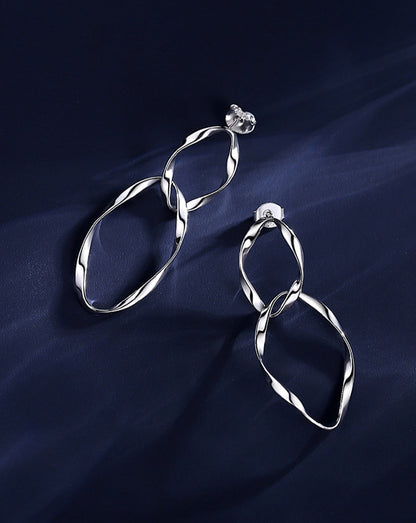 MIA - Pendientes twist en Plata 925