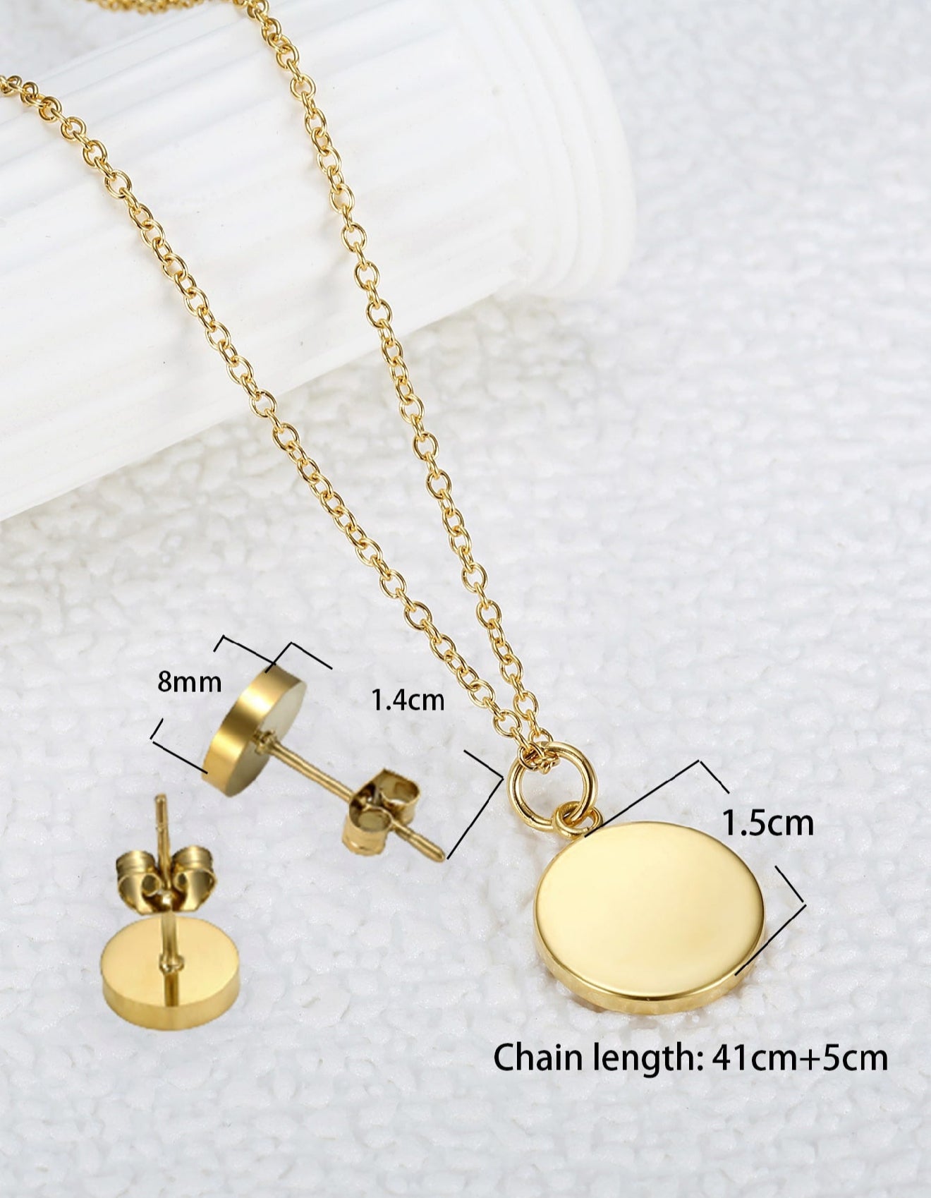 Mia Set de 3 piezas en Acero Inoxidable Dorados Julieta