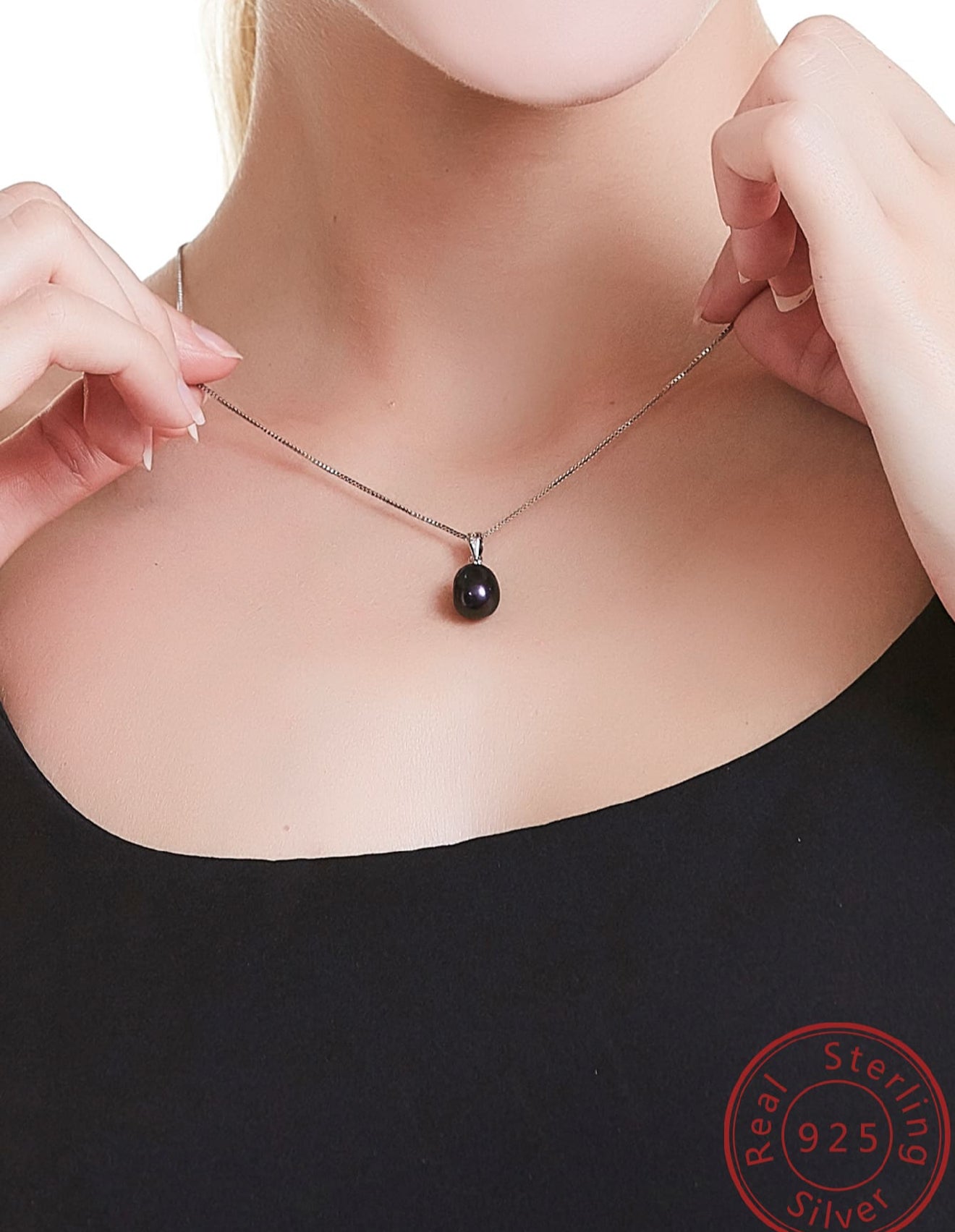 Mia Collar de Plata de Ley 925 con Perla Cultivada