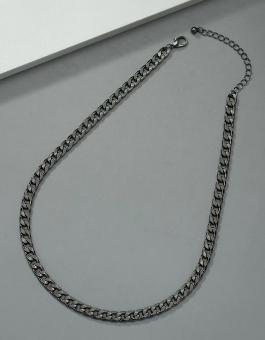 Collar de cadena minimalista trendy negro