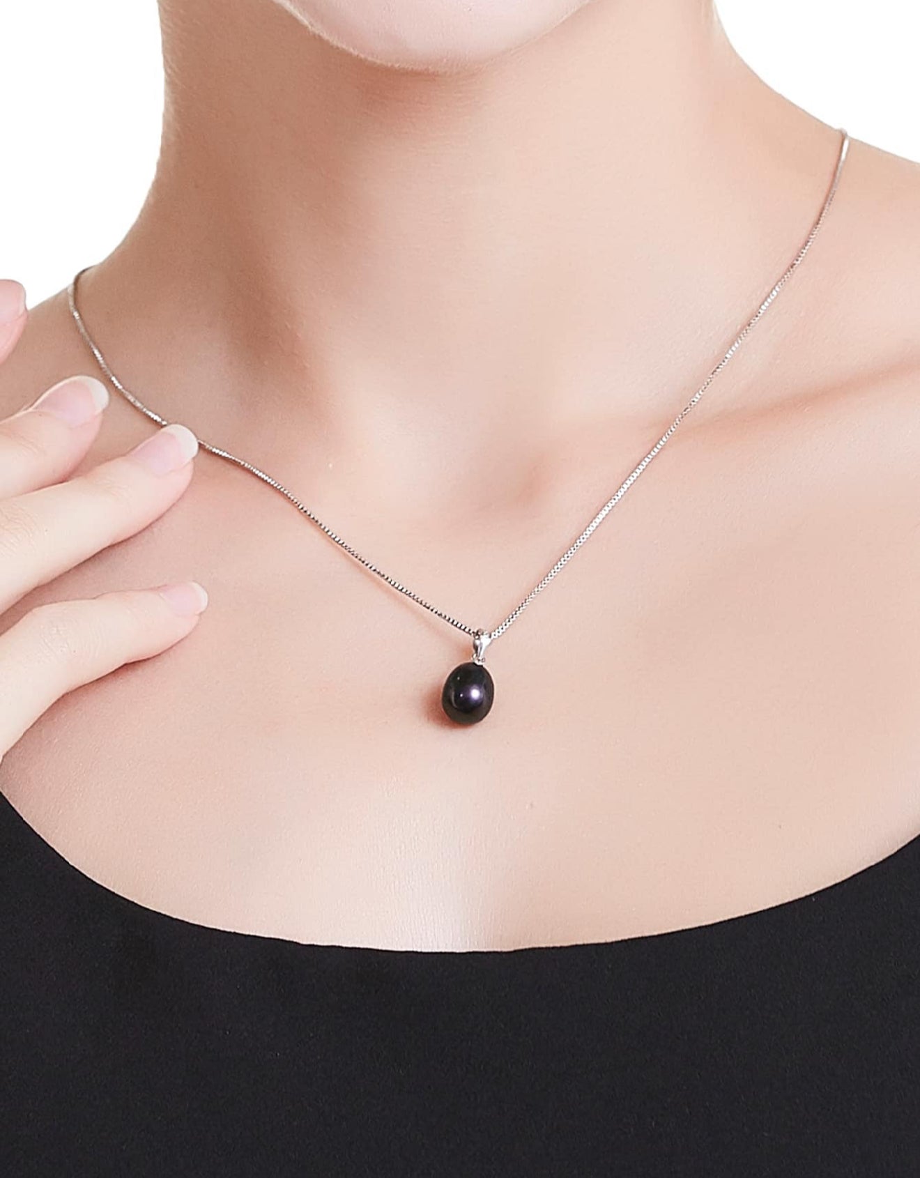 Mia Collar de Plata de Ley 925 con Perla Cultivada