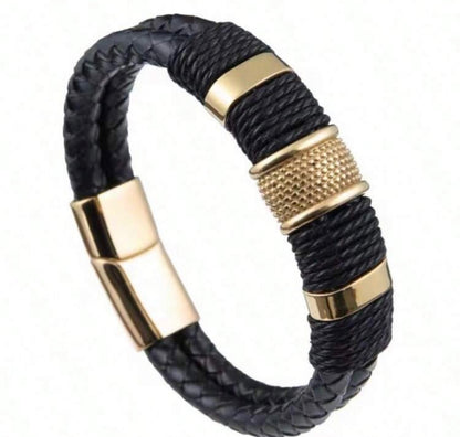 PU polyurethane braided bracelet