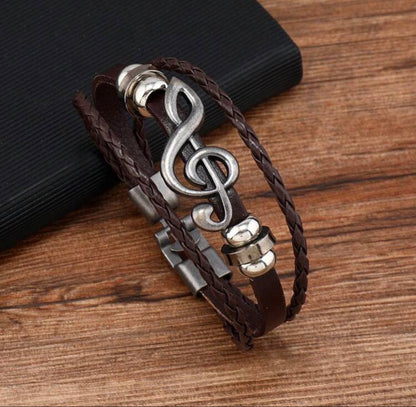 Double Braided Two Tone Layered Bracelet