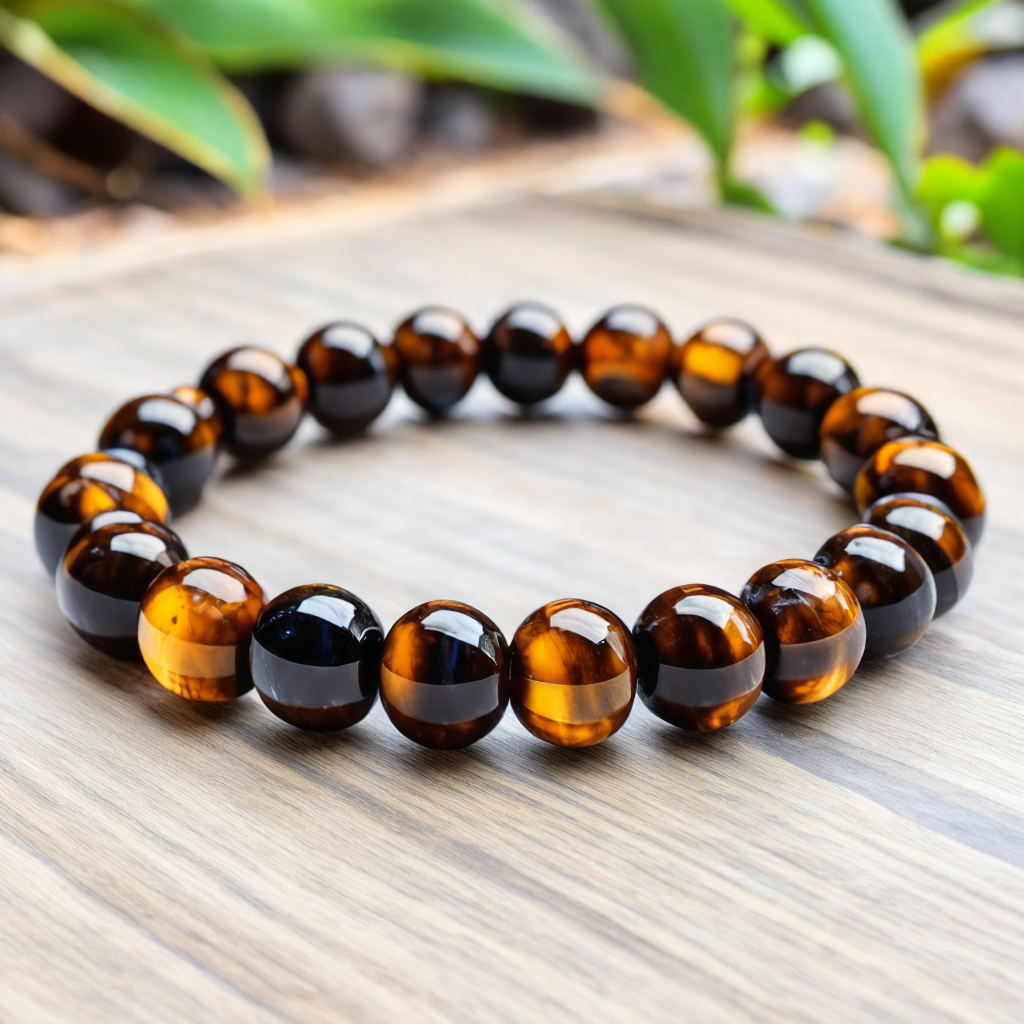 Signature Single Red Tiger Eye Bracelet