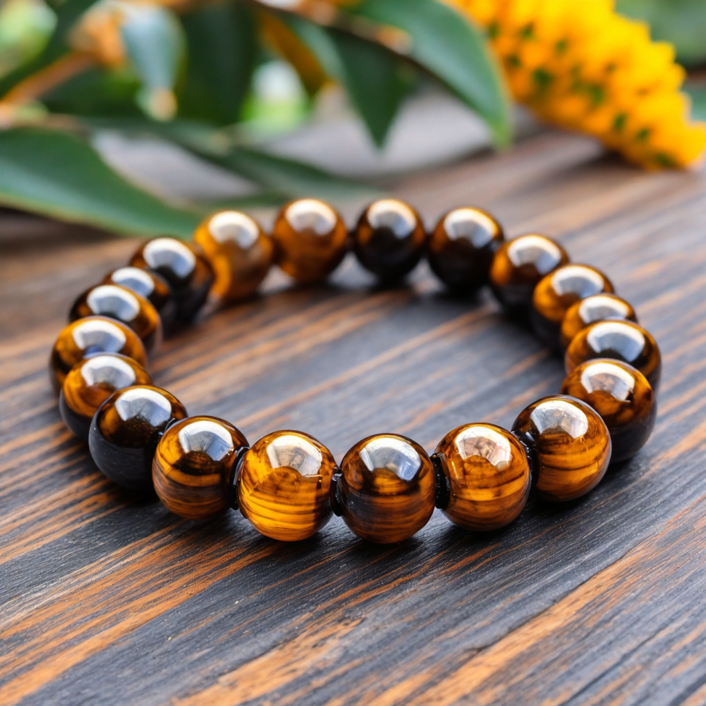 Signature Single Red Tiger Eye Bracelet