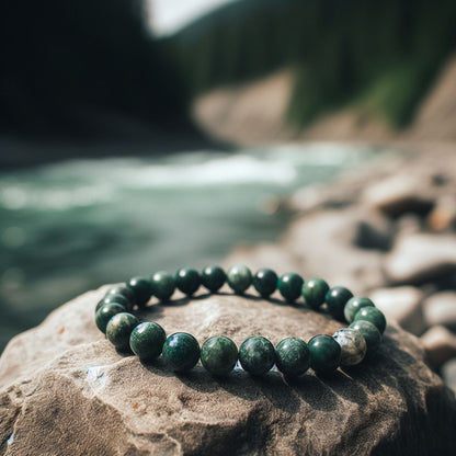 Tree Agate Signature Single Bracelet