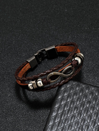 Pulsera masculina con diseño de infinito