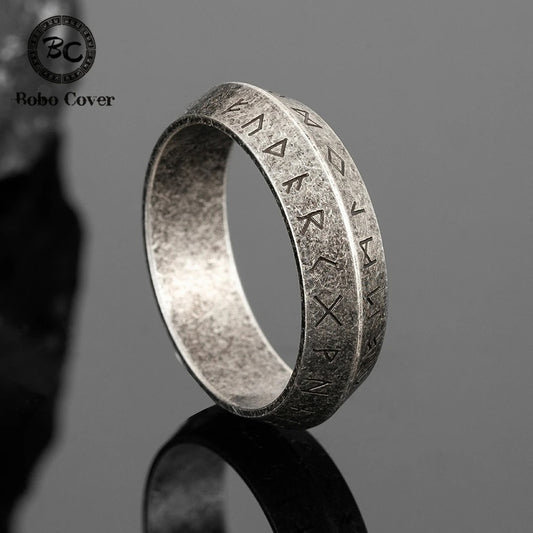 Anillo Vikingo Doble Face Antique Silver