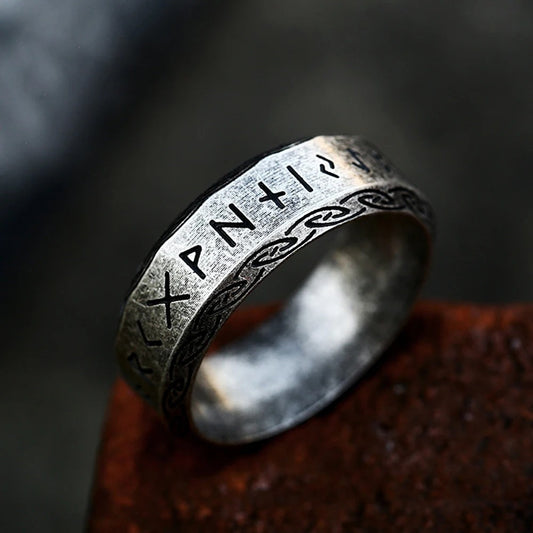 Anillo Vikingo Antique Silver