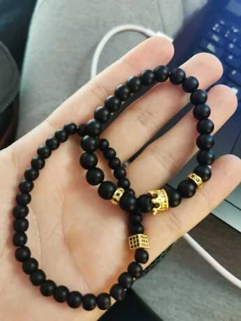 2 piece bracelet with men's bead