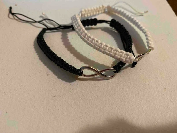 Pulsera 2 piezas brazalete trenzado pareja