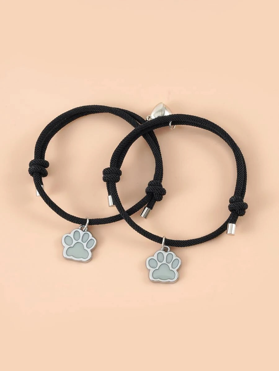 Pulsera para parejas con accesorio de patas luminoso