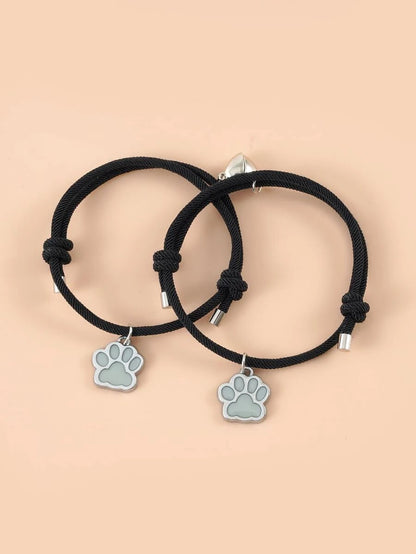 Pulsera para parejas con accesorio de patas luminoso