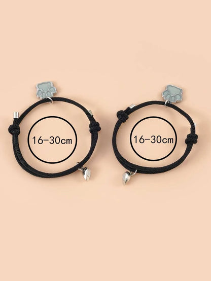 Pulsera para parejas con accesorio de patas luminoso