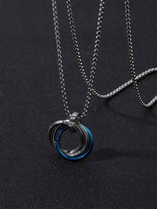 A Circle/Hoop Pendant Necklace