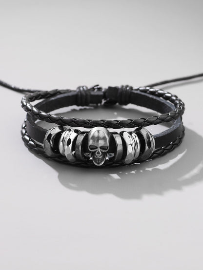 Men's PU Bracelet with Skull/Skull Design