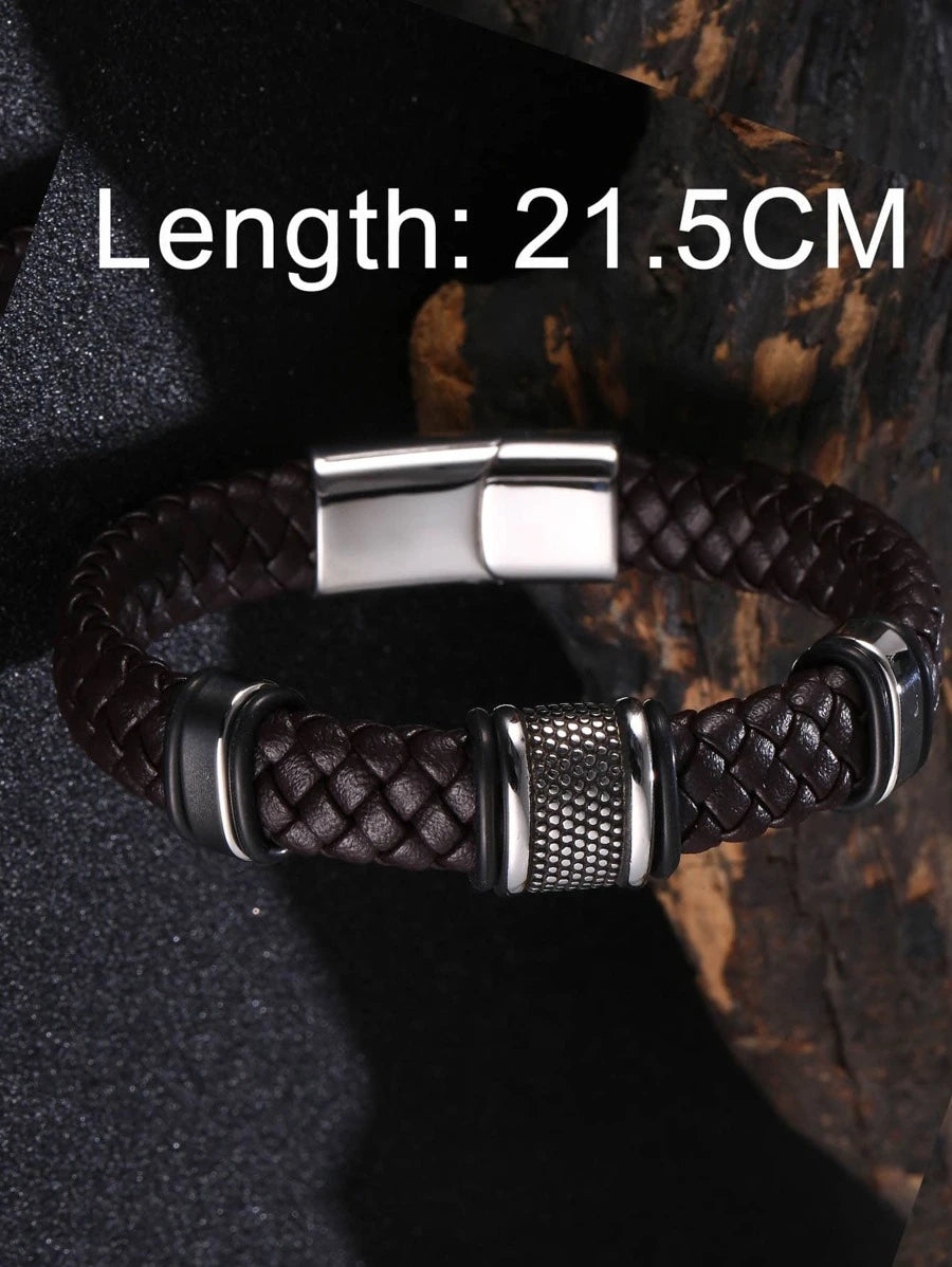 Pulsera magnética minimalista trenzado